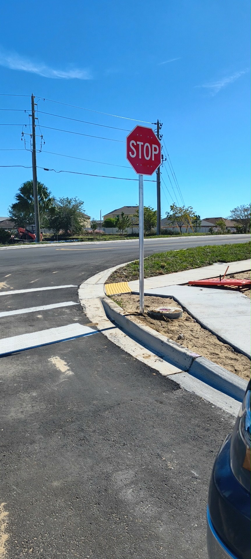 Thermoplastic crosswalk markings